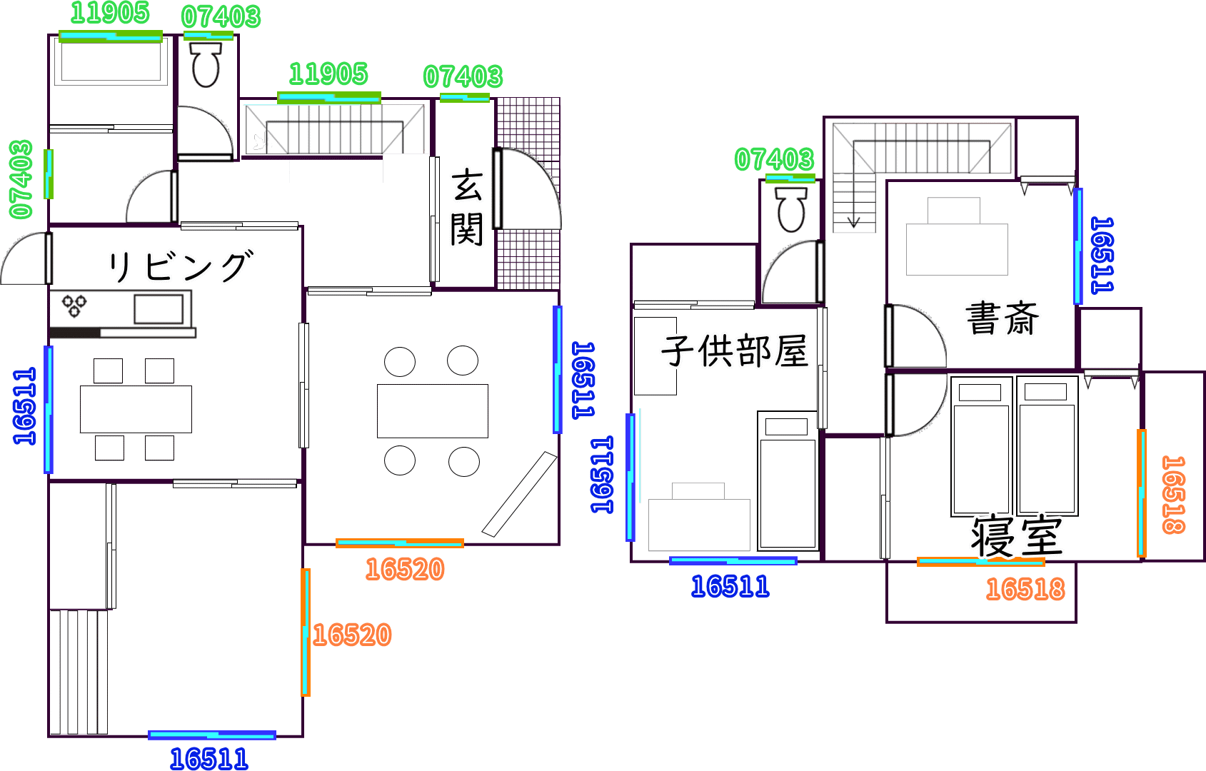 内窓/間取り1F