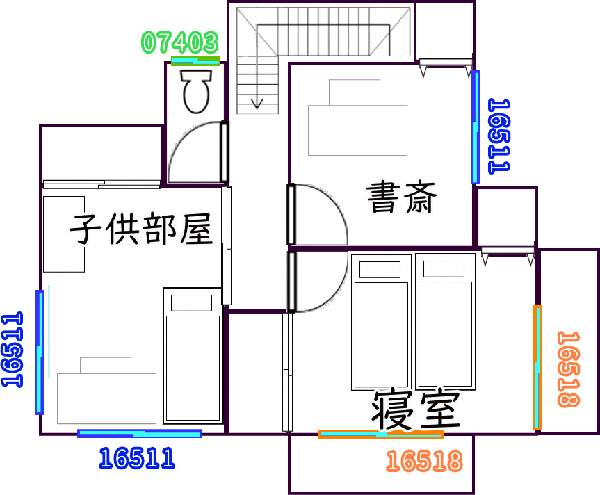 内窓/間取り２F